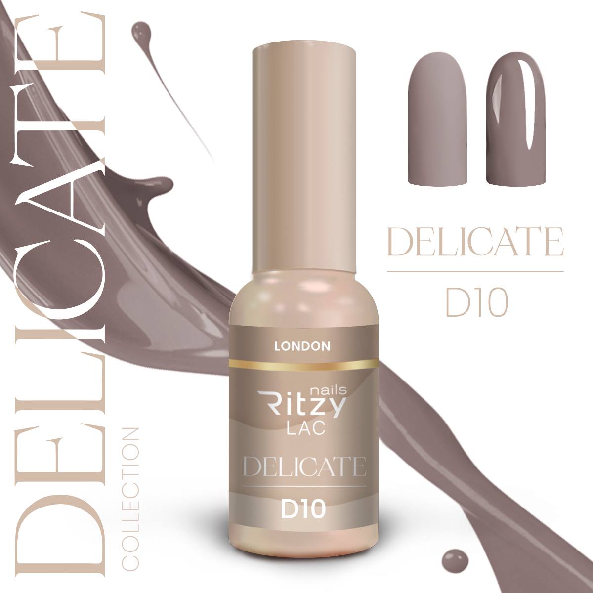 "Delicate” colección de 10x 9ml colores.