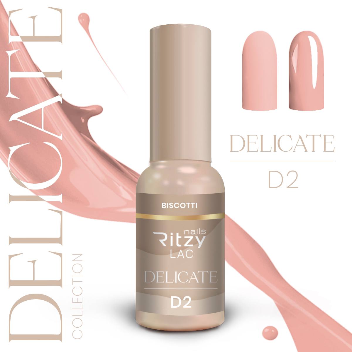 "Delicate” colección de 10x 9ml colores.
