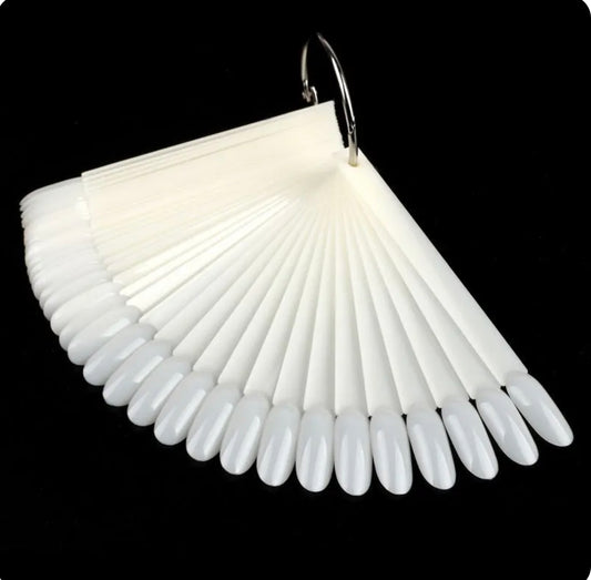 Nail art display oval natural 50pcs