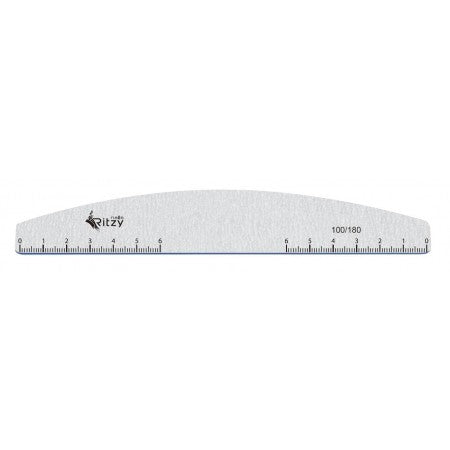 Lima 'Half moon ruler file' 100/180 grit (10 unidades)
