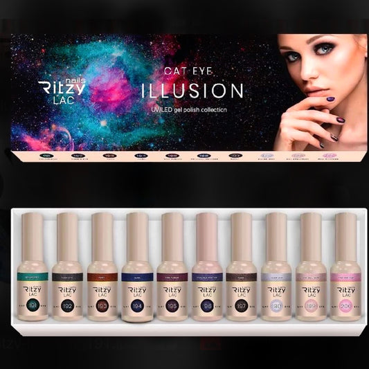 Ritzy Nails “ILLUSION ” collection of 10 colors x 9ml