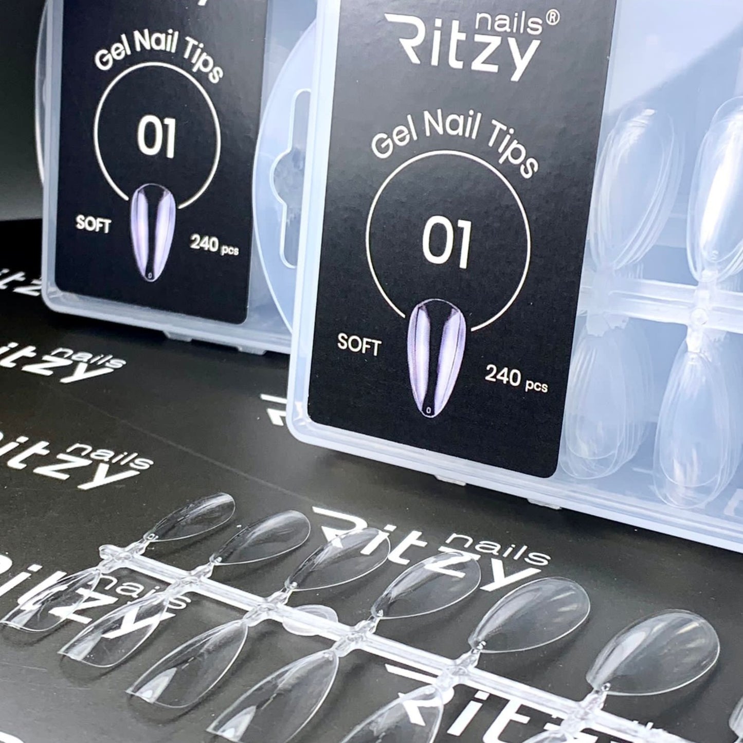 01 Soft Gel Nail Tips (240pcs)