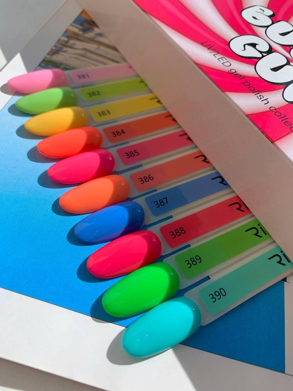 "Bubble Gum" colección de 10colores x 9ml