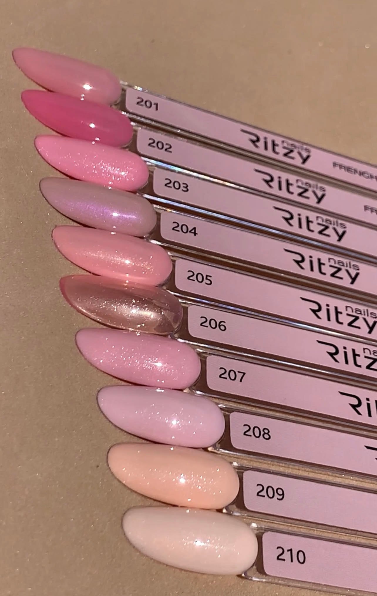 Ritzy Nails “Nude mood” collection of 10 colors x 9ml