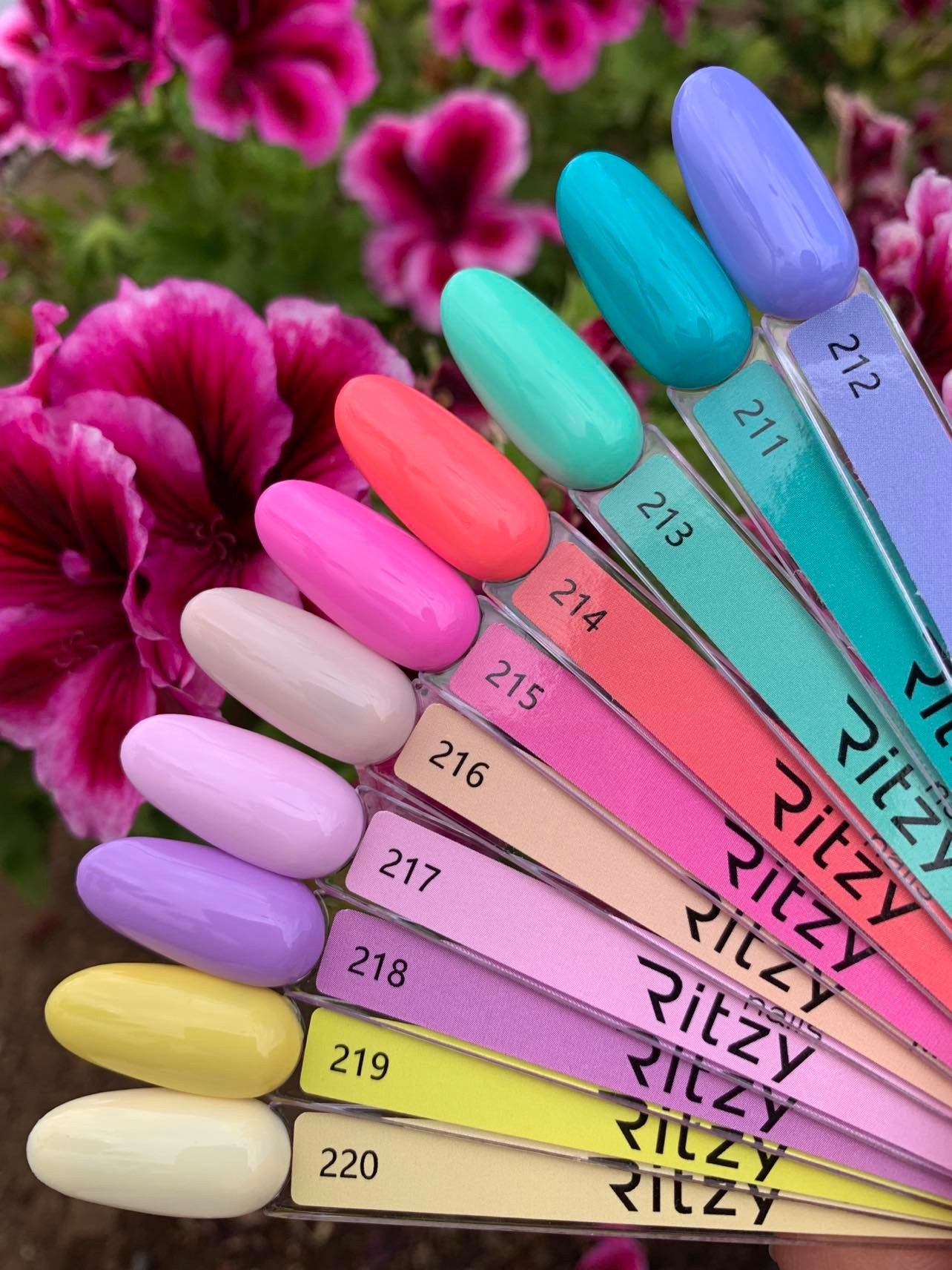 Ritzy Nails “Lush & Plush ” collection of 10 colors x 9ml