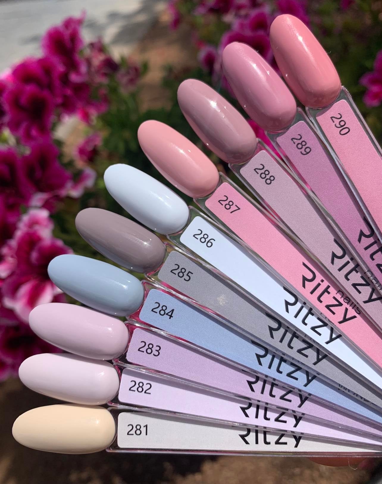 Ritzy Nails “Costa Chic” collection of 10x 9ml colors.