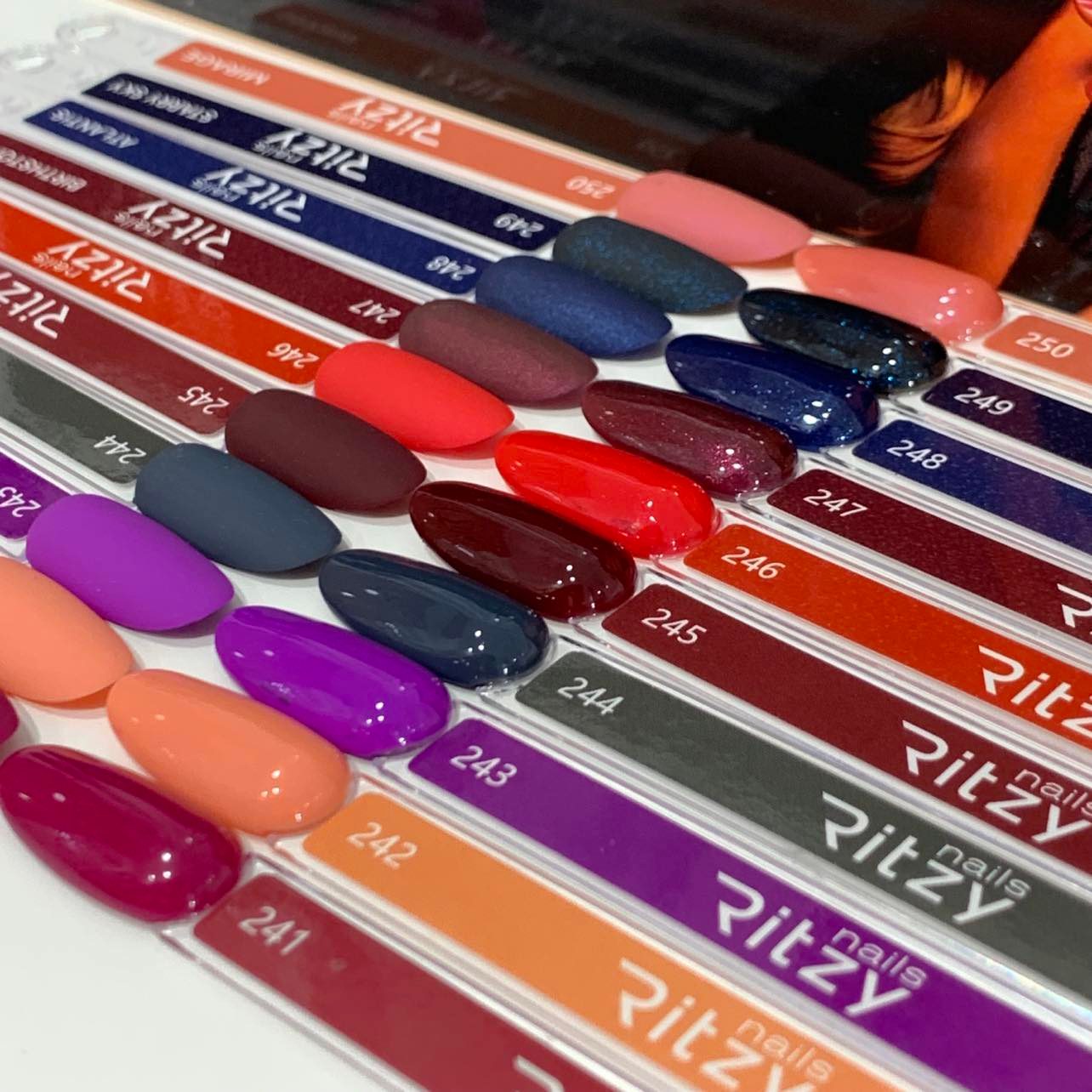 Ritzy Nails “Melange” collection of 10 colors x 9ml