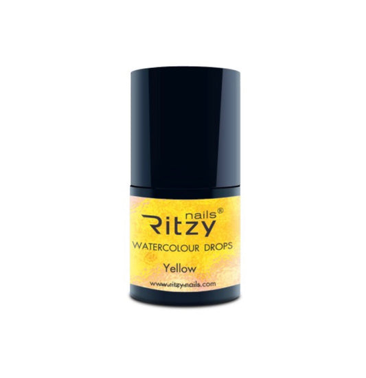 Watercolor drops: Yellow.