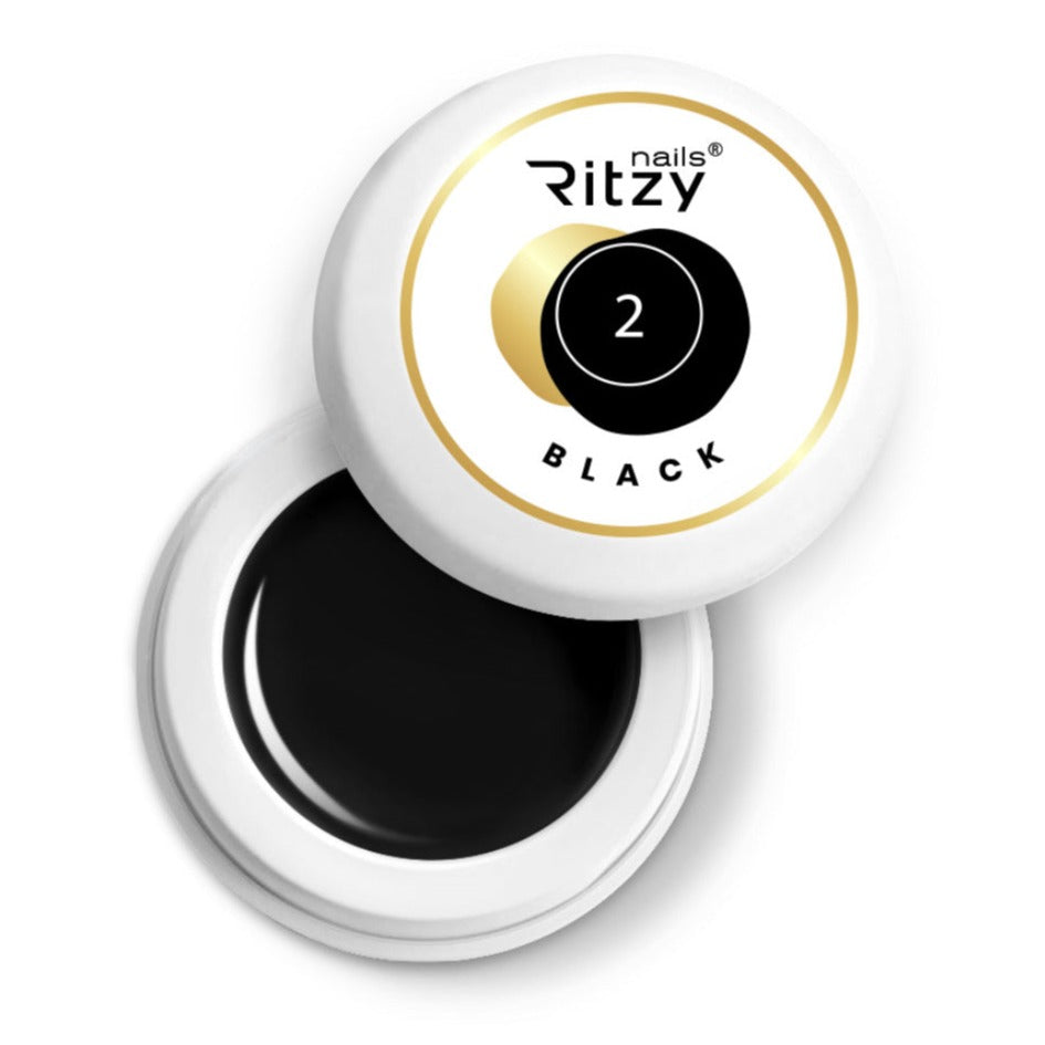 Black gel paint No. 2