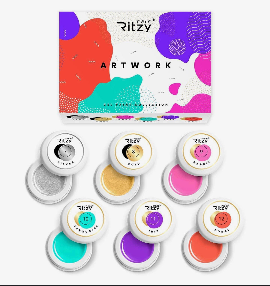 ARTWORK colección de 6 colores de gel