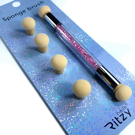 Ritzy “Sponge” Brush+ 6 sponges.