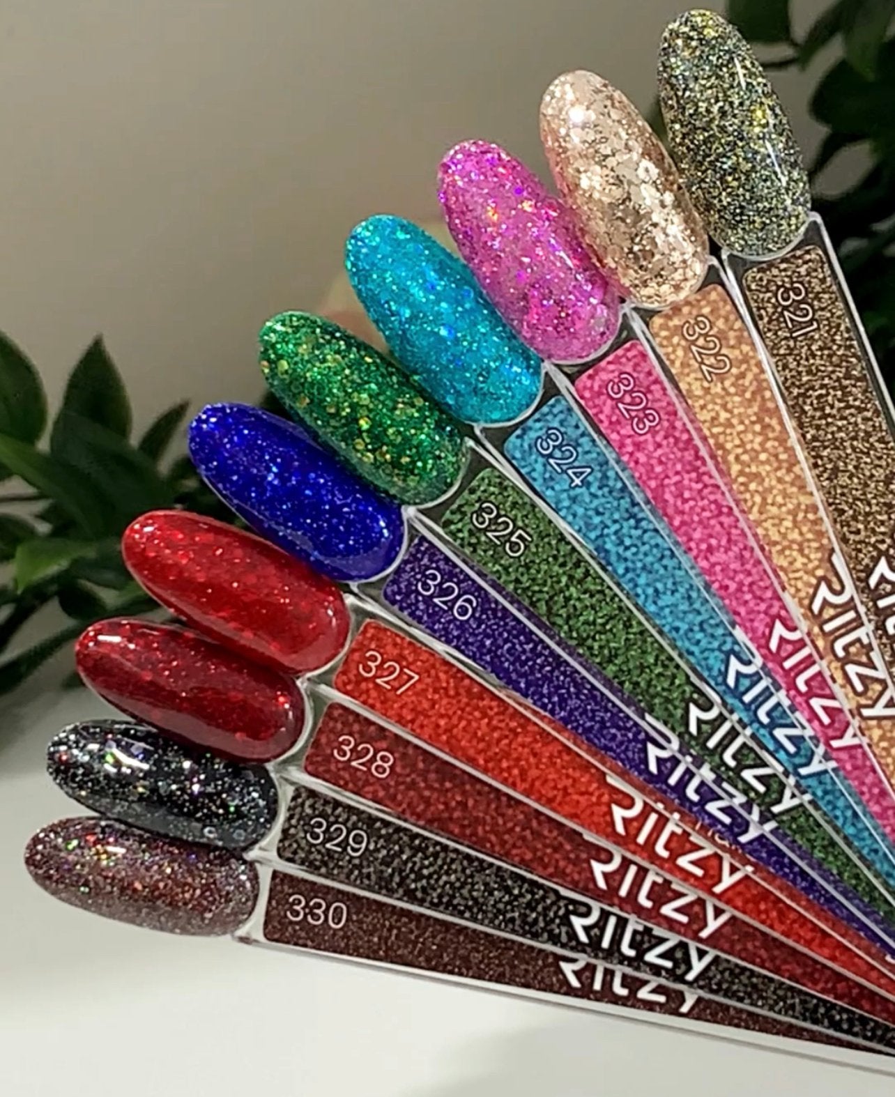 Ritzy Nails “Let it Glow ”collection of 10x 9ml colors.
