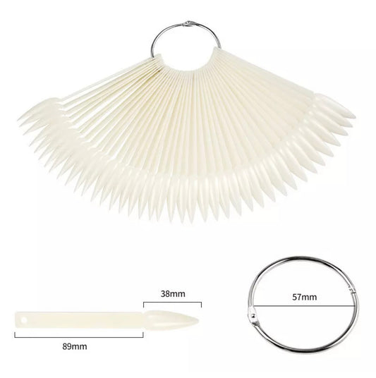 Nail art display stiletto Natural 50pcs