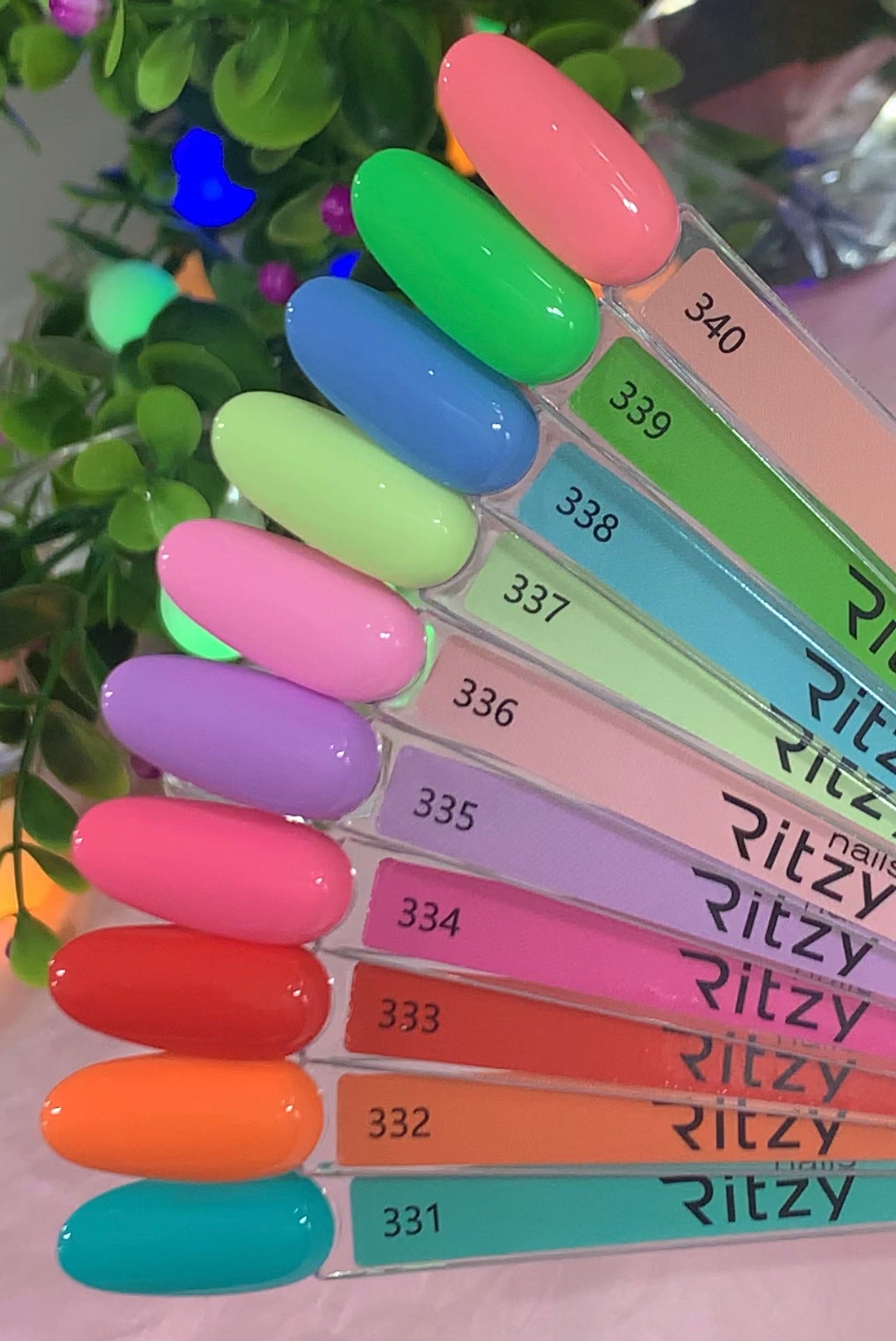 Ritzy Nails "Dollhouse" collection of 10x 9ml colors.
