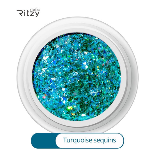 Turquoise sequins