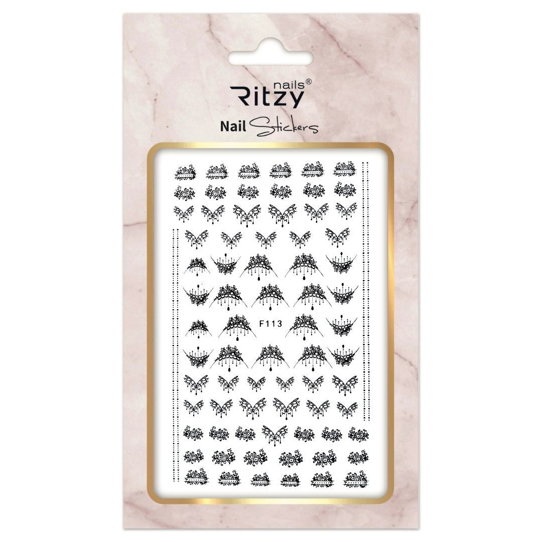 Pegatina Nr  F113 (Negro)