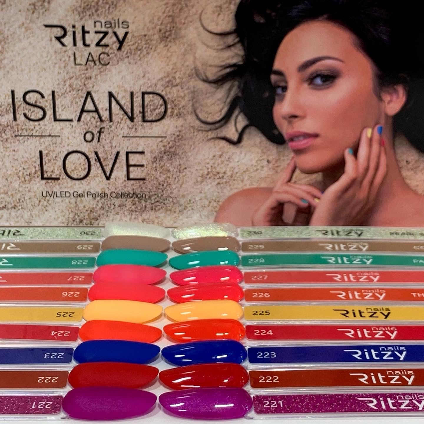Ritzy Nails “Island of love” collection of 10 colors x 9ml