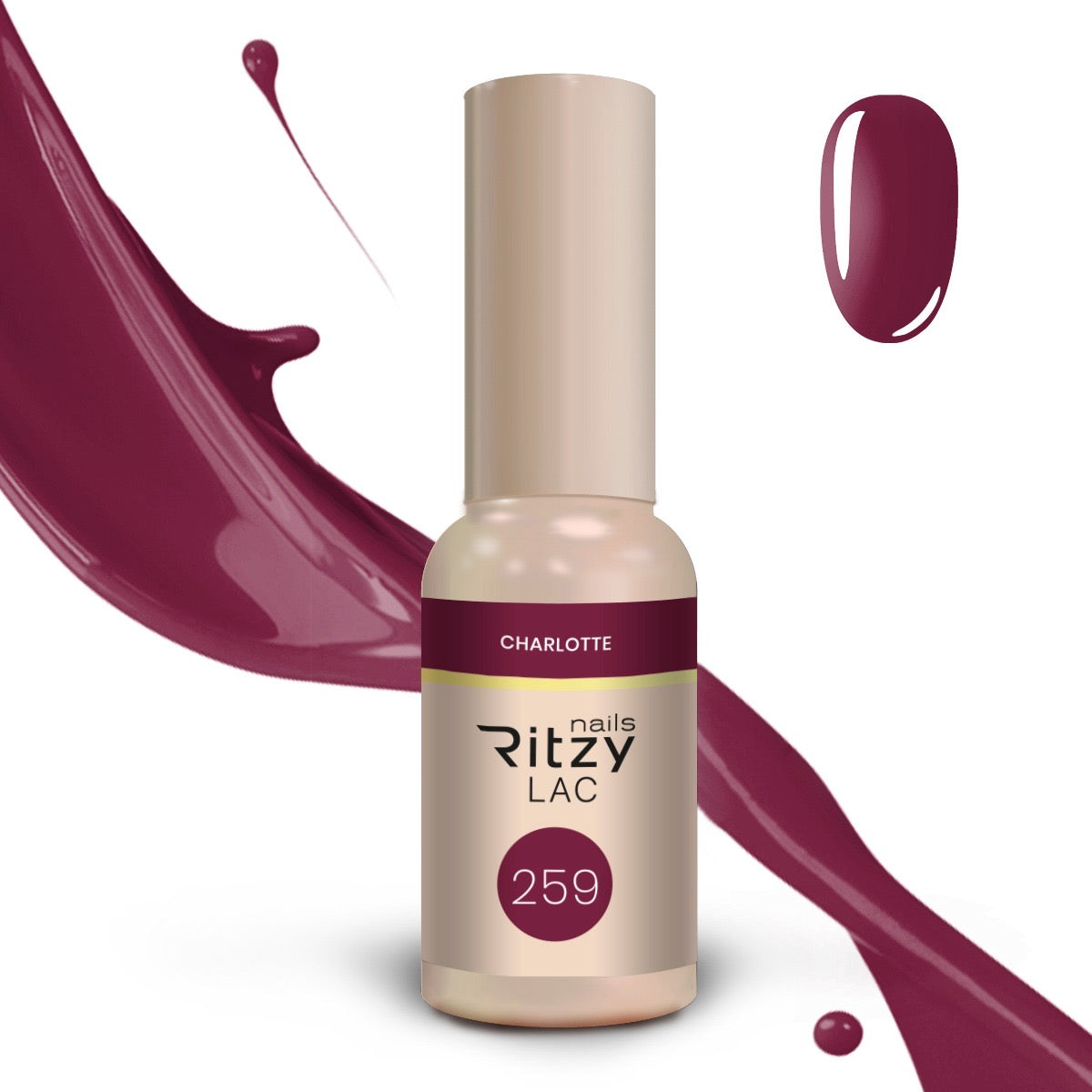 Ritzy Nails “Lipstick” collection of 10 colors x 9ml
