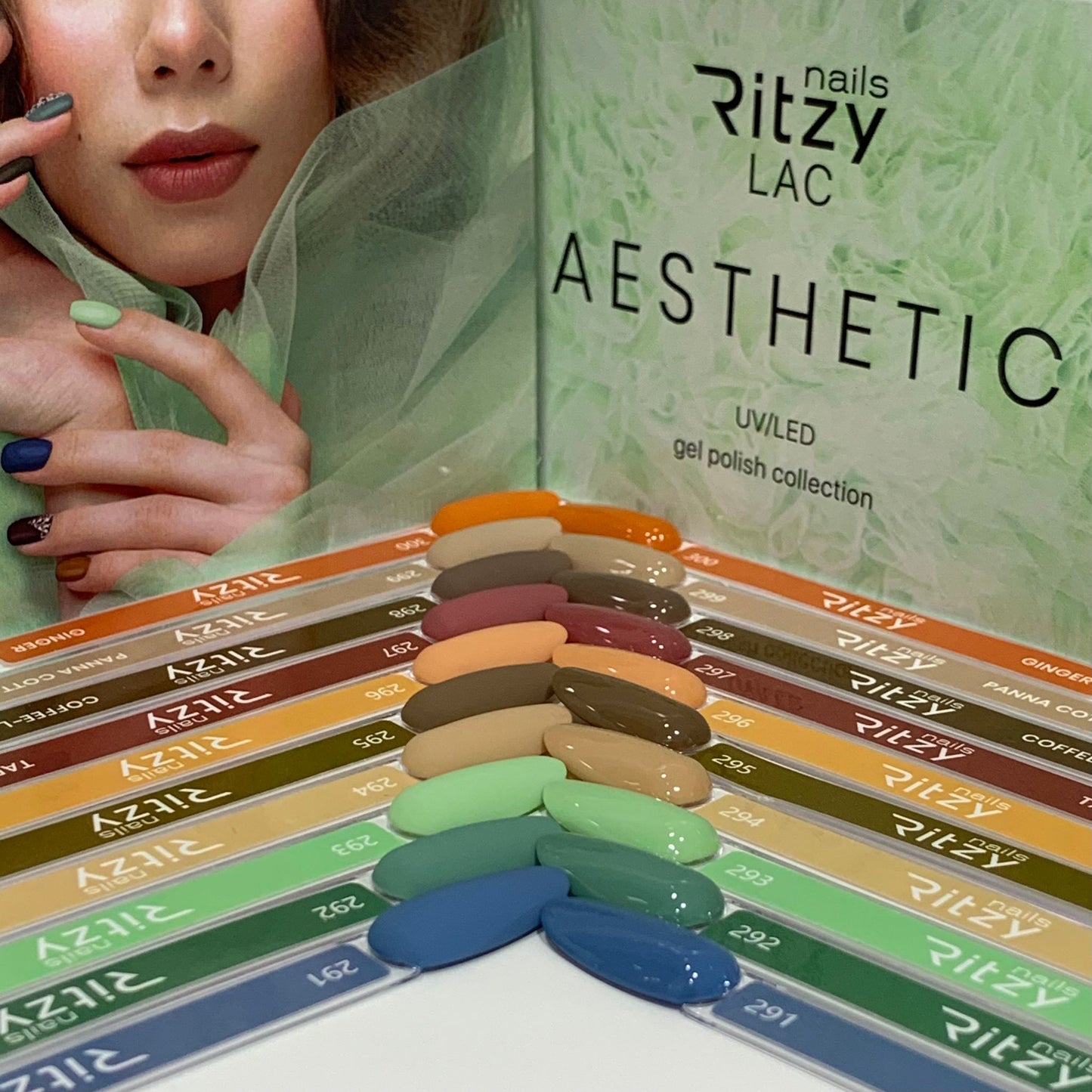 Ritzy Nails “Aesthetic ”collection of 10x 9ml colors.