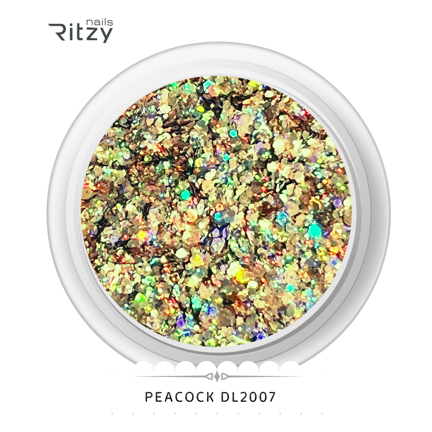 Peacock glitter DL2007