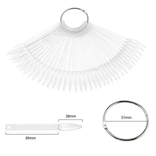 Nail art display stiletto Clear 50pcs.