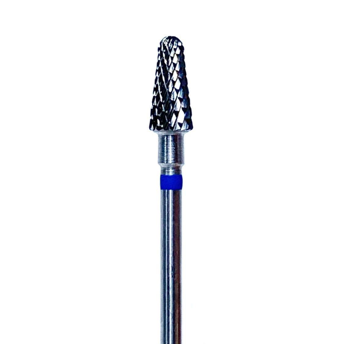 Small blue trapezium carbide burr