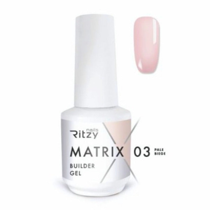 MATRIX 03 “Pale beige” self-leveling builder gel 15 ml