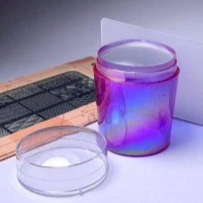 Stamping - Large Purple Scratch Stamp