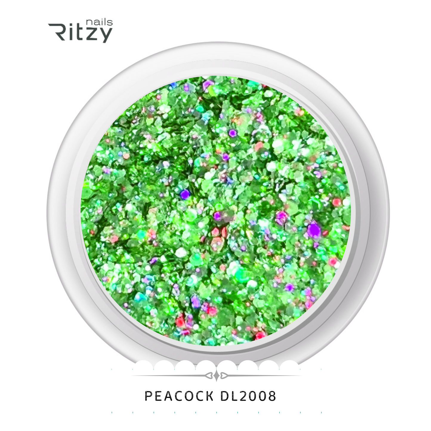 Peacock glitter DL2008