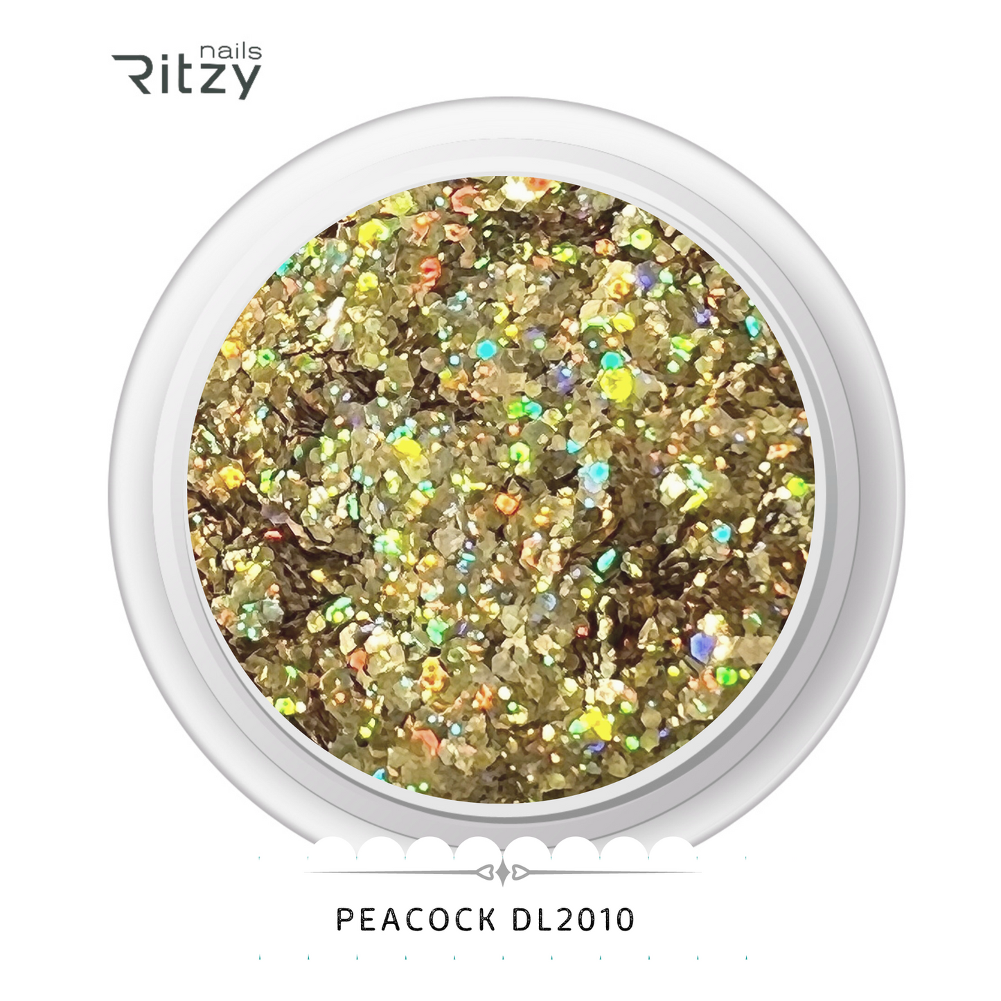 Peacock glitter DL2010