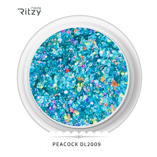 Peacock glitter DL2009
