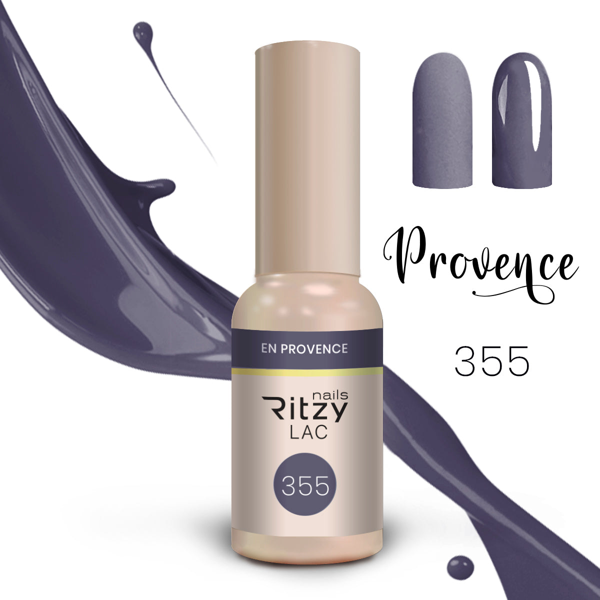 Ritzy Nails "Provence” collection of 10x 9ml colors.