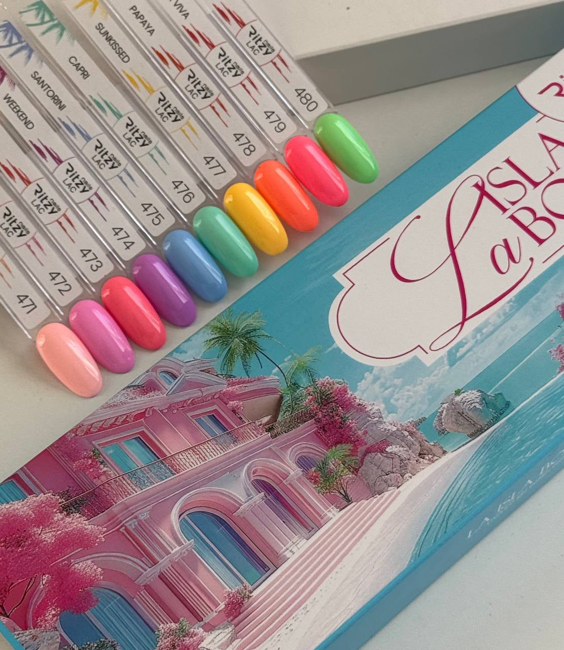 "La Isla Bonita" colección de 10colores x 9ml