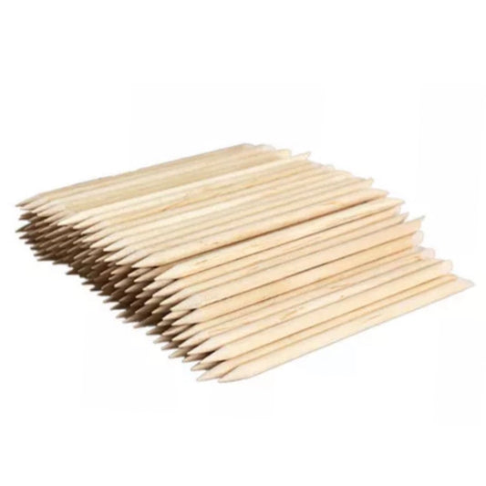 Orange wood sticks 100 pcs. (9cm)