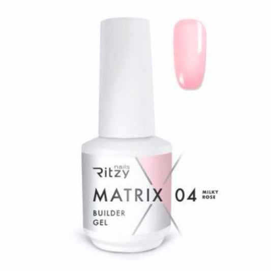 Matrix 04 Milky Rose self-leveling builder gel 15ml