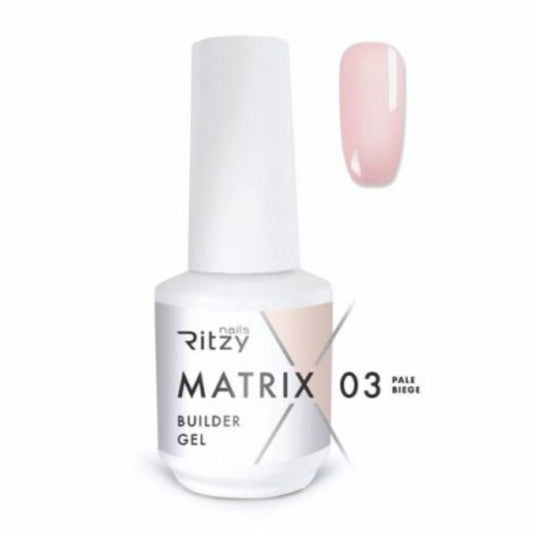 MATRIX 03 “Pale beige” self-leveling builder gel 15 ml